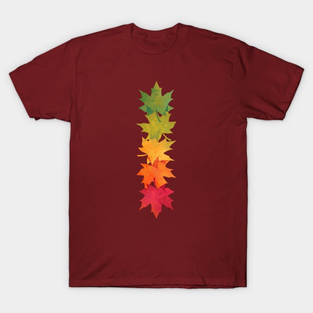 Falling Maple T-Shirt by Waynem